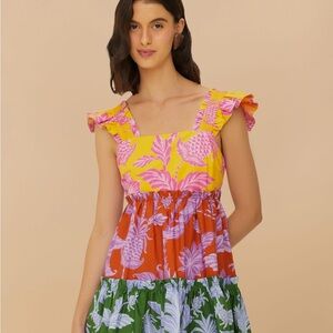 FARM Rio Multicolor Floral Midi Dress